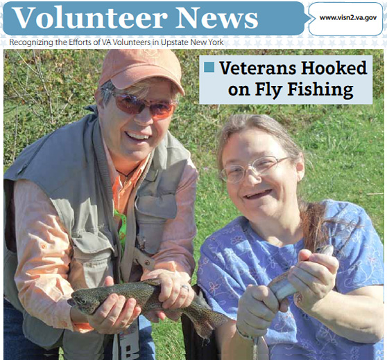Veterans Volunteer News Cover Summer 2014 - Veterans Hooked on Fly Fishing 