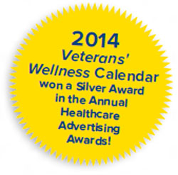 Medal of 2014 Vet Wellness calendar won silver award!