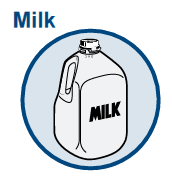 picture of a gallon of milk