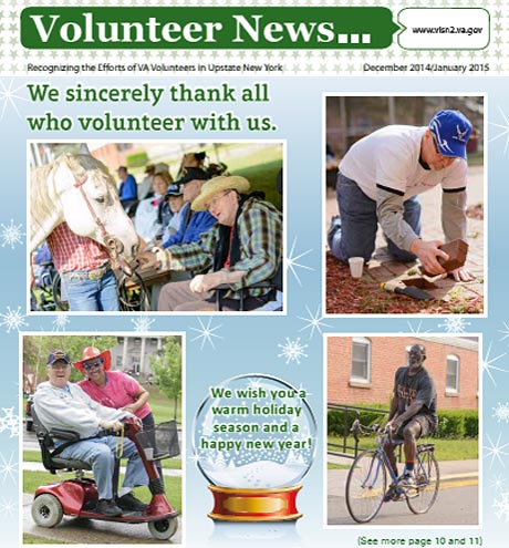 Veterans Volunteer News Cover Winter 2015 - Become a Volunteer 