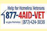 877-4AID-VET help for homeless vets